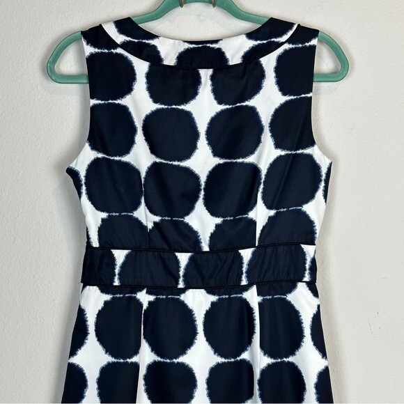 Banana Republic Factory Navy Ink Polkadot Sheath Dress 4 - Picture 6 of 10